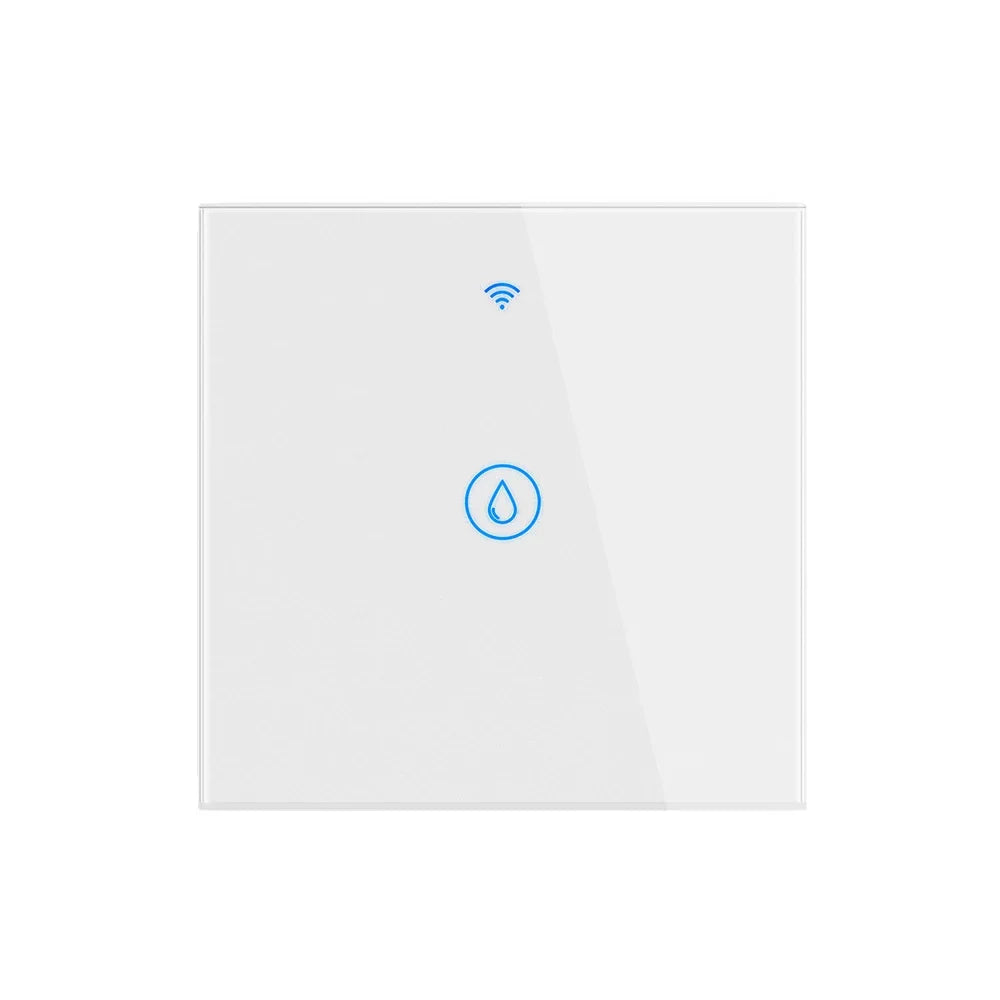 Smart Water Heater Switch 20A/40A WiFi Boiler Touch Screen Switch,Neutral Wire Require APP Remote Control with Alexa Google Home