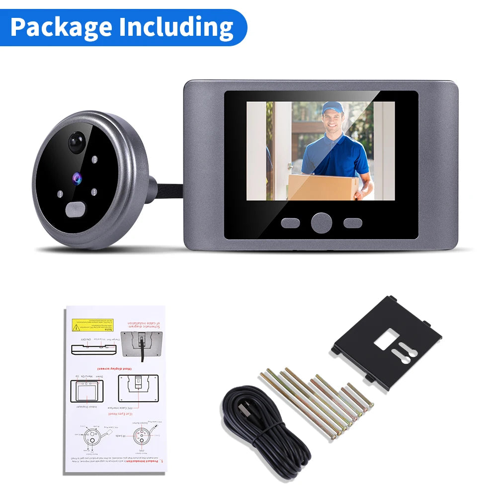 480P Wireless House Doorbells Security Home Video Eye Digital door peepholes with Camera Support Video &Photo Record