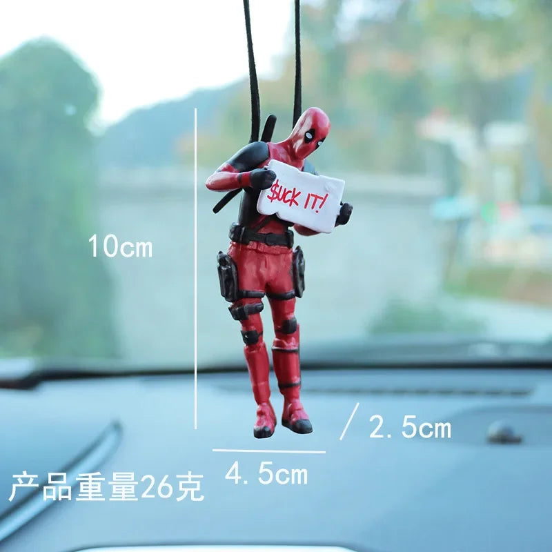 Deadpool Groot Anime Action Figure Sitting Posture Model X-Men Mini Doll Car Decoration Marvel Collection Figurine Toys Gift
