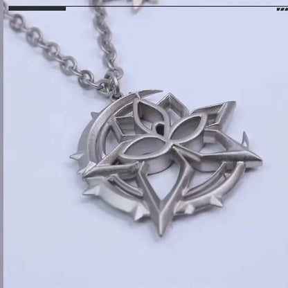 Game Honkai Impact 3 Elysia Cosplay 3D Alloy Pendant Necklace Unisex Jewelry Accessories Props Xmas Gift