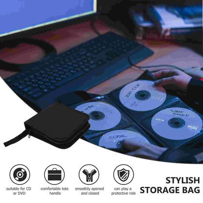CD Wallet 40 Capacity CD Case Portable DVD Hard Plastic Case Holder Portable CD Carrier Organizer cd binder