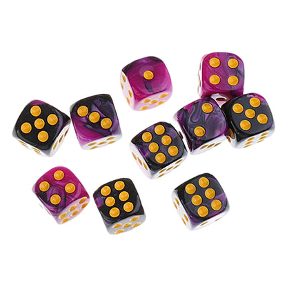 7/10Pcs Double-Colors Polyhedral Dices with Pouch Set D4, D6, D8, D12,D20, D10 for Board Game Role Playing Game Party