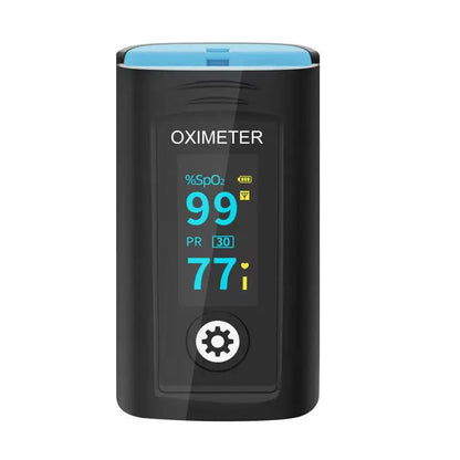 Bluetooth Finger Pulse Oxygenation Monitor Alarms Blood Oxygen Heart Rate PI PR Storage Log Data Continuous Monitoring