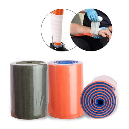 Washable Polymer First Aid Splint Roll Kit Waterproof Medical Emergency Fracture Fixed Bandage for Neck Leg Arm Braces Health