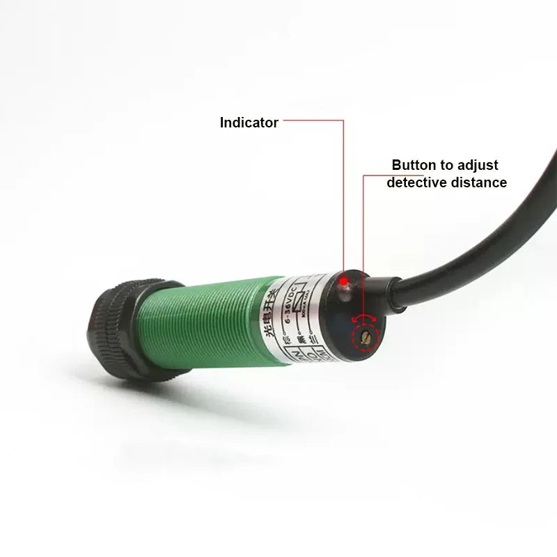 3m Dtective Range Photocell Phtoelectric Sensor ACAC90-250V NO Motion Detector Infrared Obstacle Avoidance For Automation