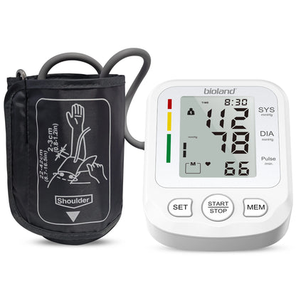 bioland 2008 Blood Pressure Monitor Tensiometer Upper Arm Automatic Digital BP Machine Heart Rate Monitor Backlight Blood Press