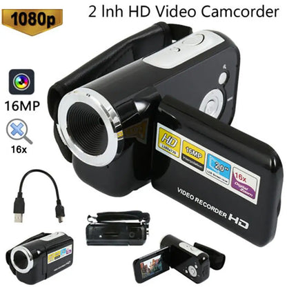 Video Camcorder Inch High Definition Multifunctional Digital Camcorders Home Zoom Display DV Cameras Children Beginners Gifts