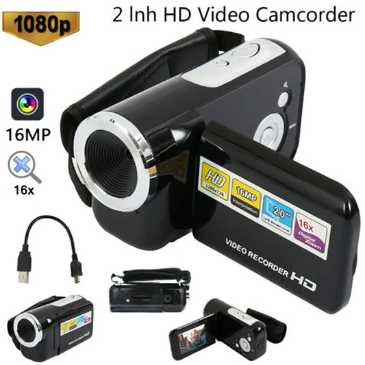 Video Camcorder Inch High Definition Multifunctional Digital Camcorders Home Zoom Display DV Cameras Children Beginners Gifts