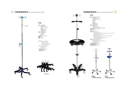 On sale medical IV pole stand adjustable Infusion stand convenient and durable drip stand