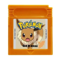 GBC Game Cartridge Pokemon Series Black White Genesis Creepy Black Dark Energy 16 Bit Video Game Console Card