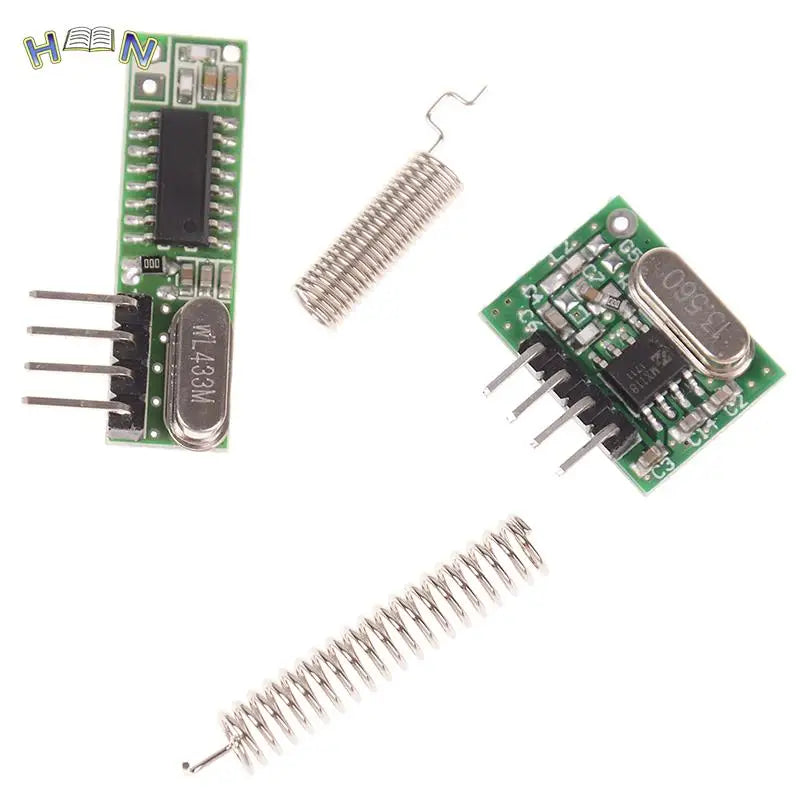 1Pc RF Receiver 433 Mhz Superheterodyne And Transmitter Module For Arduino Uno Wireless Module Diy Kit 433Mhz Remote Control