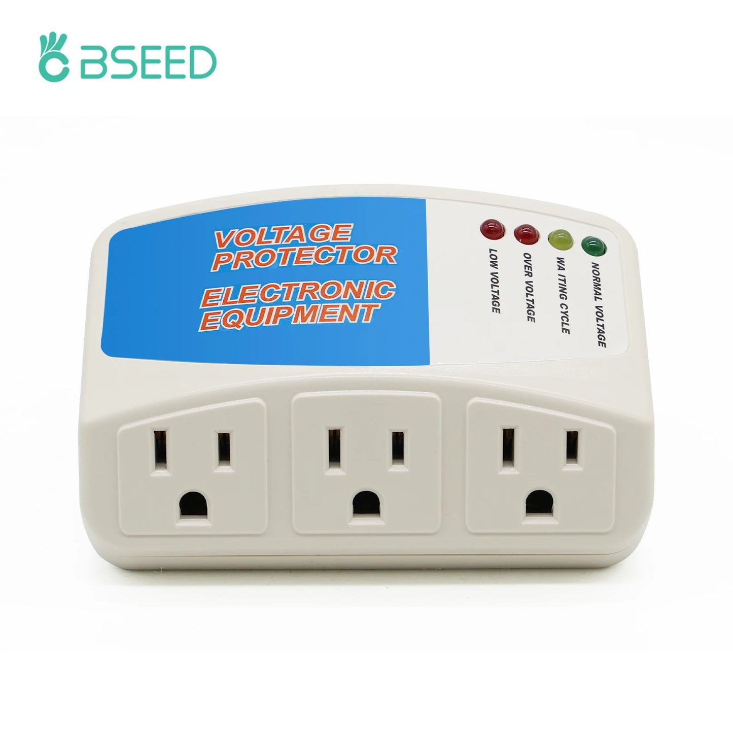 BSEED Power Surge Protector 120V Triple Wall Sockets Voltage Protector Home Refrige Brownout Plug US Standard 2/3Pack