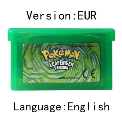 GBA Game 32 Bit Video Game Cartridge Console Card Pokemon Emerald Ruby FireRed LeafGreen Sapphire Multi-language for GBA/NDS