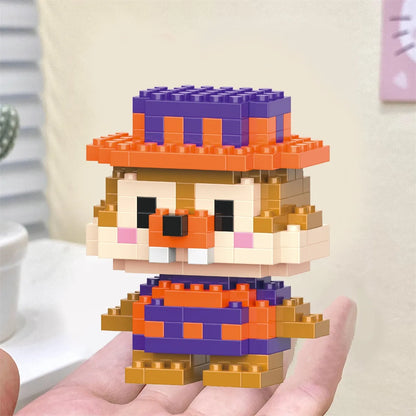 Disney Anime Princess Building Blocks Stitch Mickey Mouse mini Action toy Figures Blocks Toys Bricks Assemble Toys Kids Gifts