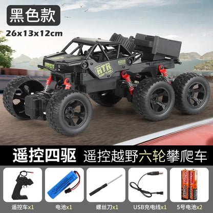 New 1/18 Rc Electric Car Fall Resistant Boy Toy Gift Six Wheel Drive Racing Car Remote Control Car Cross-Country Climbing Gift