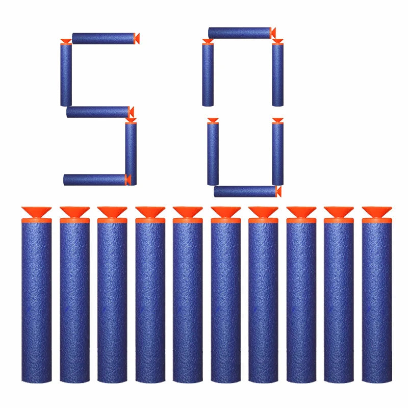 Refill Darts Bullets EVA Soft Hollow Hole Head Bullet Guns Accessories For Nerfs N-strike Elite Series Blasters Toy For Children