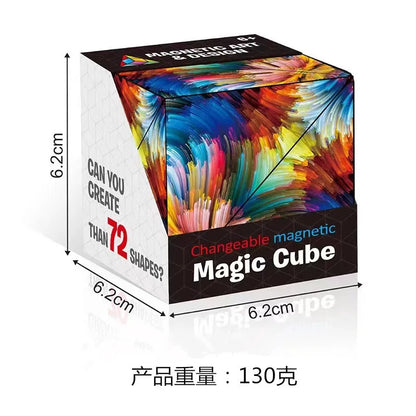 2023 Infinite magnetic cube 3D three-dimensional geometric cube children's thinking exercise educational toys