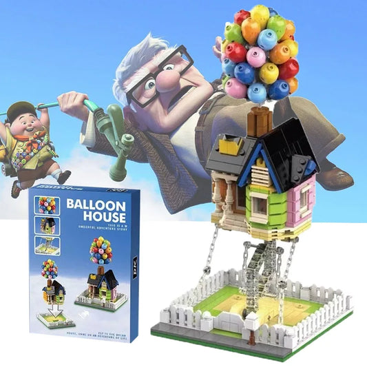 Creative Balloon Flying House Assembly Figure Movie of Up Construction Model Bricks Set Gift Toys For Kids Children