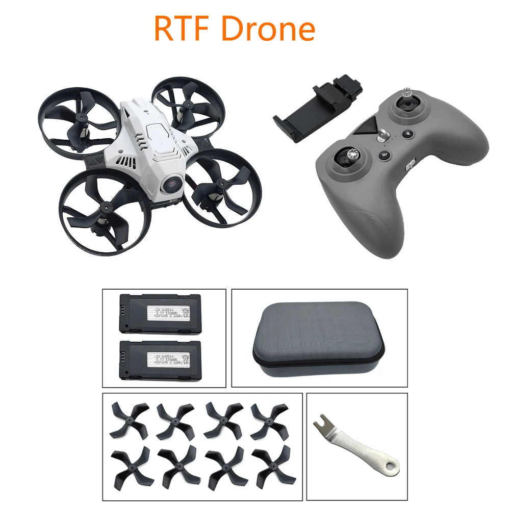 PHISITAL RTF FPV RC Racing Drone 87mm Micro Quadcopter Toys with 5.8G 600TVL 32CH Camera/4.3 Inch Monitor/FPV Goggles