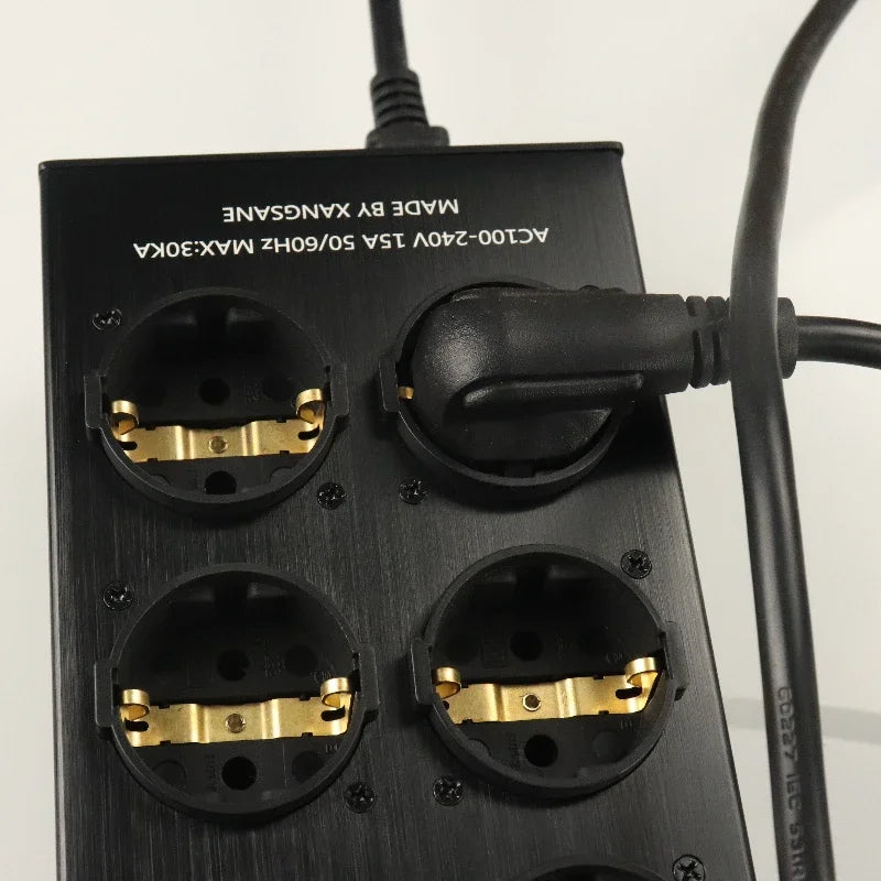 8-bit European Standard 15 Amp 100-240 Volt Rated Power Filter power Purifier Socket
