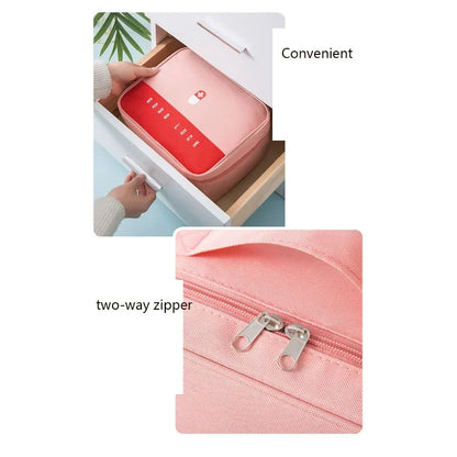 Large-Capacity Thickened Medicine Box Layered Family First Aid Kit Medicine Boxes Medicine Cabinet Portable Fabric Storage Bag