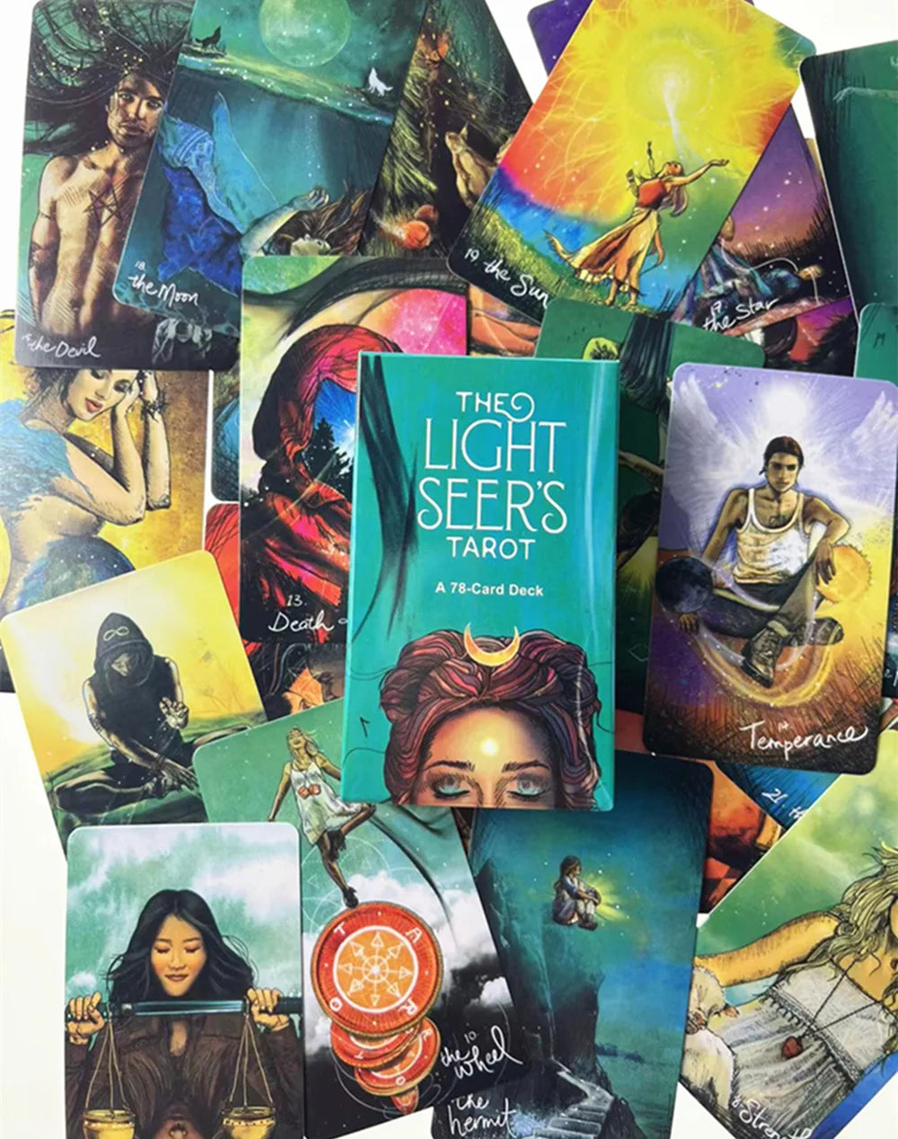 The Light Seers Tarot Desk Card Oracle Divination Game Deck Party Astrology Cards Oracle Cards Game for Women Girl Tarot Cards