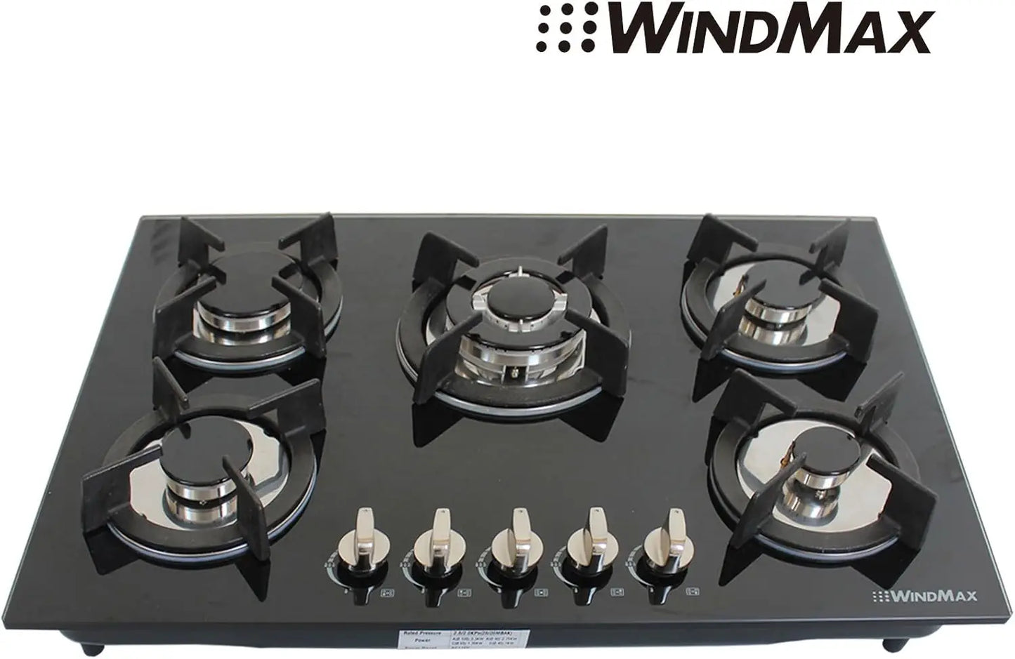 30" Fashion Black Tempered Glass Built-in Kitchen 5 Burner CookTop Gas Hob Customers Like The Appearance and Value