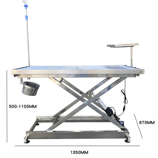 Vet electric surgery table operation veterinary operating table pet surgical groom table examination medical equipment