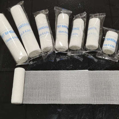5-10 Rolls/Lot 10cmx4.5m PBT Elastic Bandage First Aid Kit Gauze Roll Wound Dressing Medical Nursing Emergency Care Bandage
