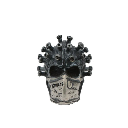 Surgical Mask Skull Head Brass Knife Beads Outdoors EDC DIY Tools Paracord Lanyard Pendants Keychains Accessories Punk Jewelry