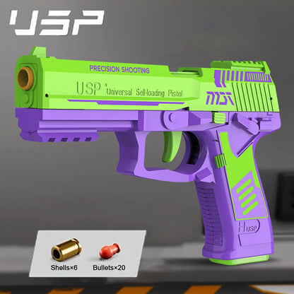 Boys Toy Gun Shells Bullets For USP Glock Toy Guns Pistol Shooting Games Garden Game Dropshipping