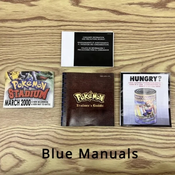 Pokemon Series Blue Crystal Gold Green Red Silver Yellow 7 Versions GBC Game In Box for 16 Bit Video Game Cartridge With Manuals