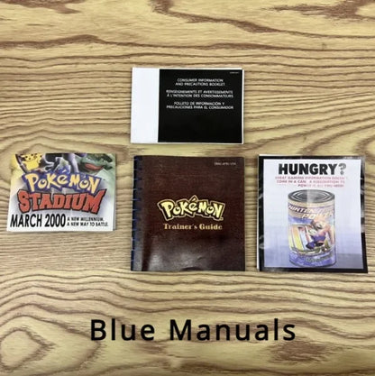 Pokemon Series Blue Crystal Gold Green Red Silver Yellow 7 Versions GBC Game In Box for 16 Bit Video Game Cartridge With Manuals