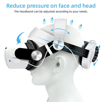 For Oculus Quest 2 VR Glasses Accessories Quest 2 Headset Rechargeable Head Strap Built-in 5200mAh Battery Quest2 Case