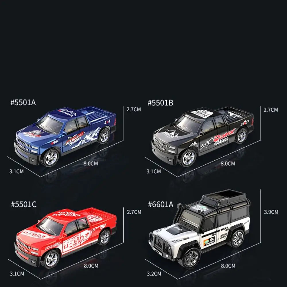 RC Cars 2.4G 5-Channel 1：64 Alloy Mini Remote Control SUV Drifts One Hour Long Endurance Electric Off-road Vehicle for Children