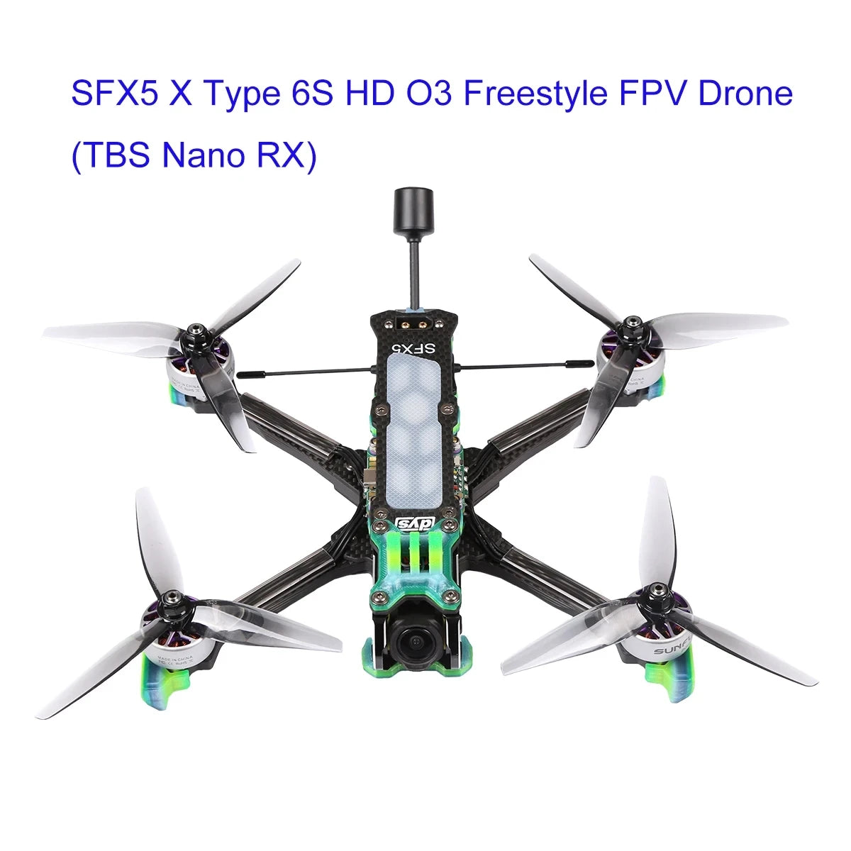 DYS SFX5 X Type 5 Inch Freestyle FPV Drone 6S HD O3 Carbon Fiber FPV Racing Drone