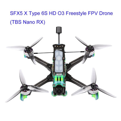 DYS SFX5 X Type 5 Inch Freestyle FPV Drone 6S HD O3 Carbon Fiber FPV Racing Drone