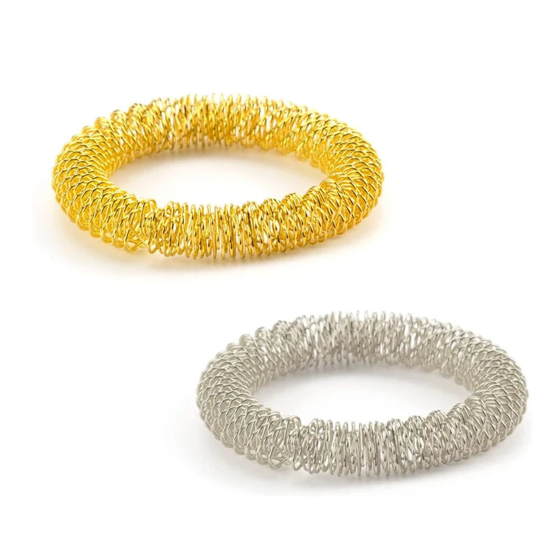 2PCS Anxiety Bracelets Acupressure Ring Occupational Therapy Autism Relaxing Toys Juguetes Sensoriales Para Autistas