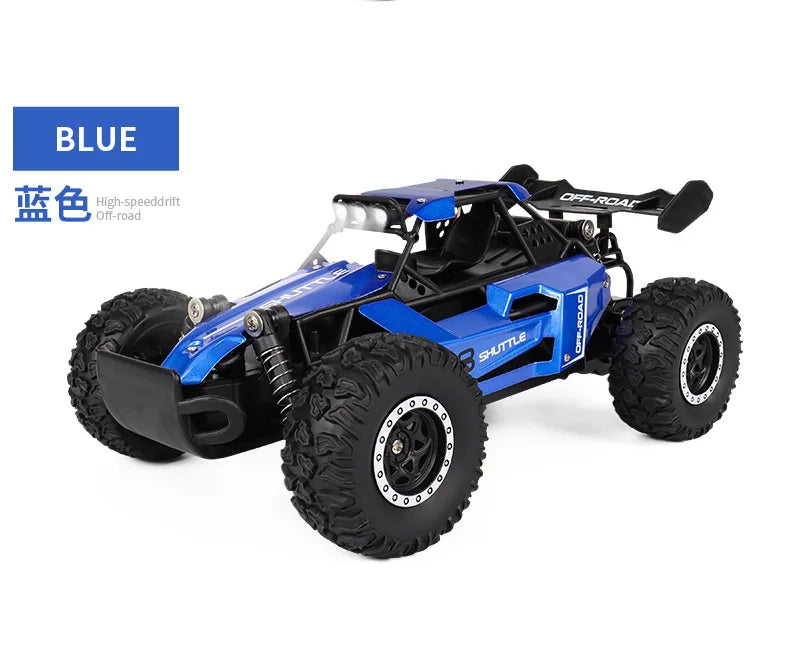 exquisite rc cars gift set:20+km/h high-speed 1:16 alloy remote control car,4WD bigfoot climbing off-road rc drift car,kids toys