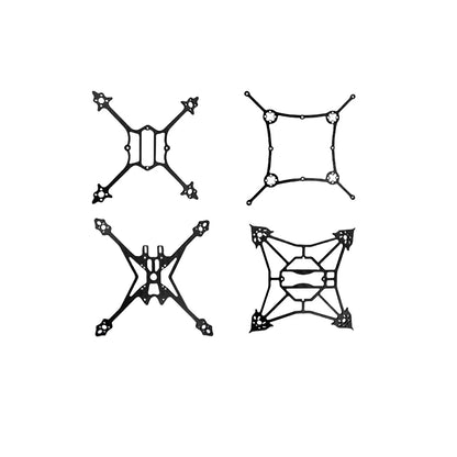 Customized Carbon Plate Drones Accessories CNC Machining Set  Drone Frame  Carbon Fiber Frame FPV