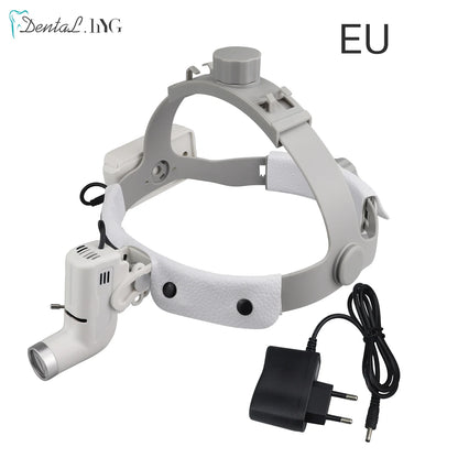 5W Dental LED Head Light Lamp For Binocular Loupes Brightness Spot Ajustable Dental Lab Headlamp Surgical Headlight