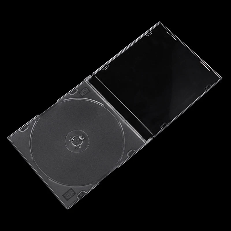 CD Storage Case Transparent Stand Acrylic Holders Ultra-thin Model With Film Disc Shell For CDs DVD Storage Holder Transparent