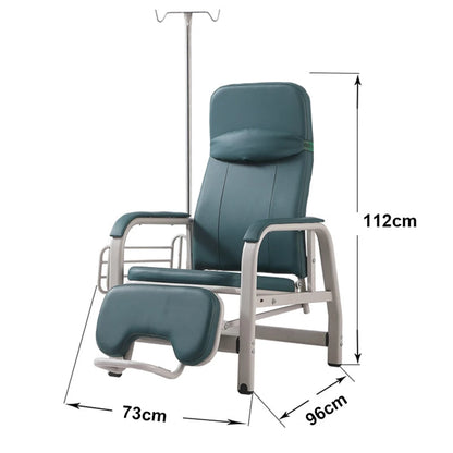 Hospital Furniture Infusion Chair With IV Pole Patient Transfusion Medical Recliner Chair