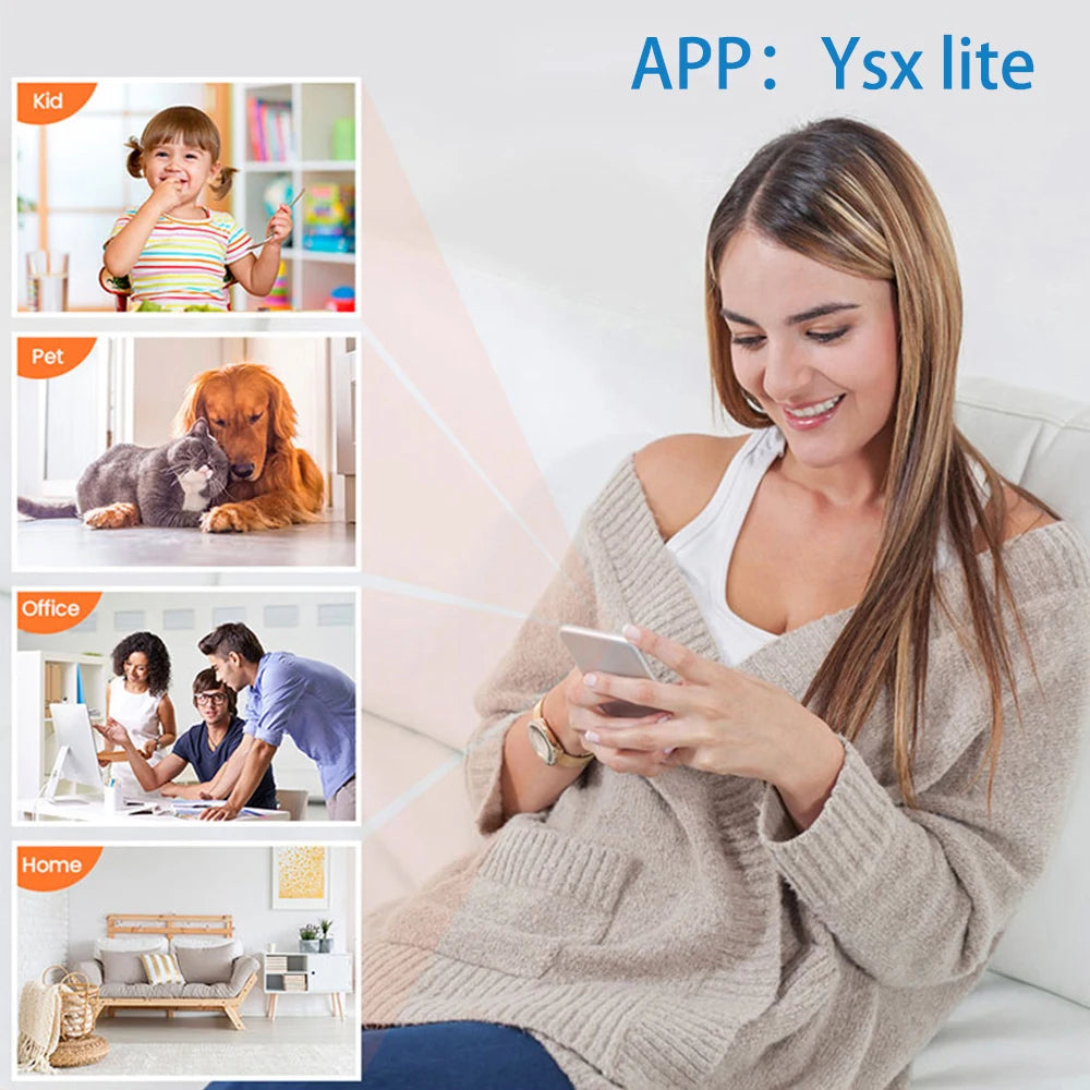 X5 Mini Wifi Camera 720P HD 120 Degrees Baby Monitor Security Surveillance Camera for Home Office Camcorder Video Recorder