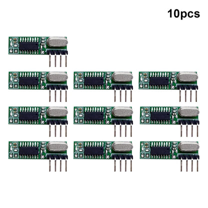 QIACHIP 433Mhz RF Transmitter and Receiver Superheterodyne ASK 433 Mhz Module With Antenna For Arduino Uno Wireless Diy Kits