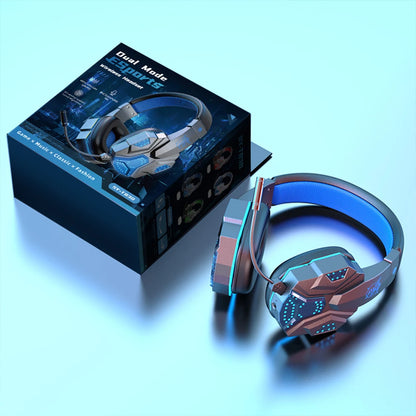 Bluetooth 5.1 Gaming Headsets Gamer Wireless Headphones With Noise Cancelling Microphone Wired Earphone For Phone