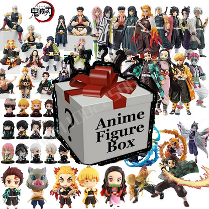 Demon Slayer Mystery Box Lucky Bag Kimetsu No Yaiba Tanjirou Action Figures Collection Model Toys for Children Blind Box Gift