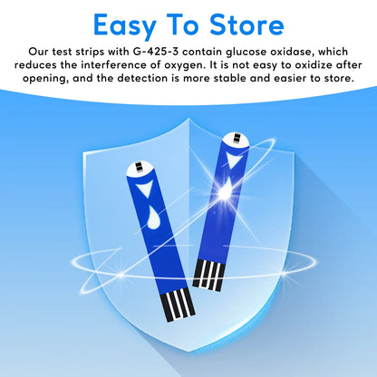 (50/100/200/300/500 pcs for G-427B and G-425-2/-3) bioland Blood Glucose Meter Test Strips and Lancets for Diabetes accessories