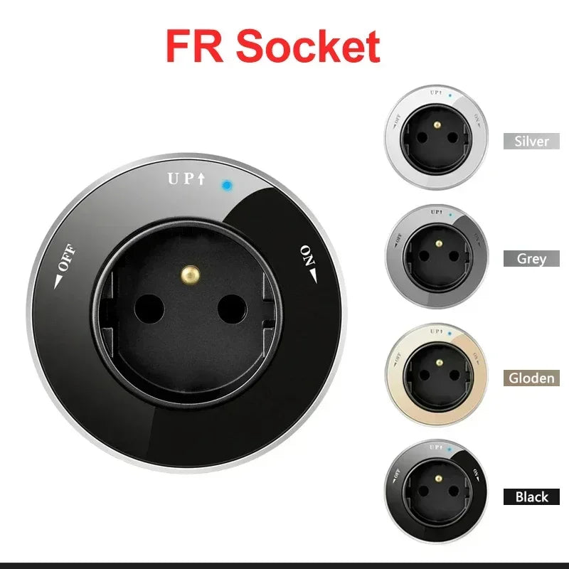 Power Movable Power Track Socket Appliances Popular US/UK/EU/FR Universal Outlets Wall Electrical Plug Adapter with USB/LED