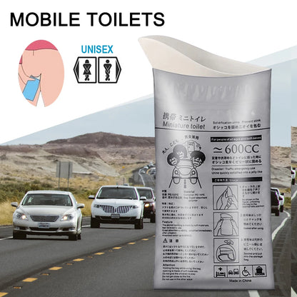 4-40PCS Outdoor Emergency Urine Bags 600ml Disposable Travel Mobile Toilet Portable Urinal Bag for Female Baby Male Vomiting Bag
